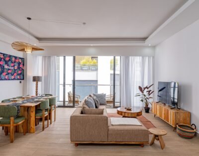 Furnished Riverside Apartment Rental 3-Bedroom + DSQ: USD 135/Night